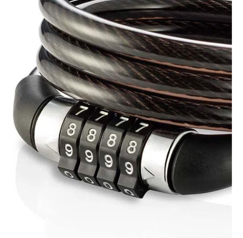Imagem 5 de 6 de Cadeado Com Senha Para Bicicleta Bike Anti Furto 8mm X 1 M