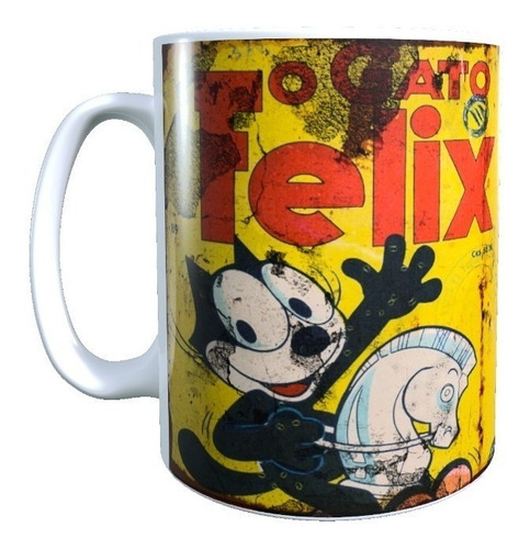 Taza Gato Felix Diseño Clasico