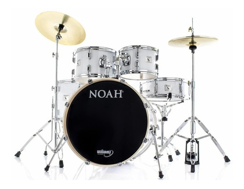 Bateria Noah Sc5 20 Poplar White Sparkle C/ Pratos