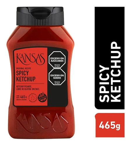 Salsa Spicy Kétchup Kansas X1u 465g | Sin Tacc