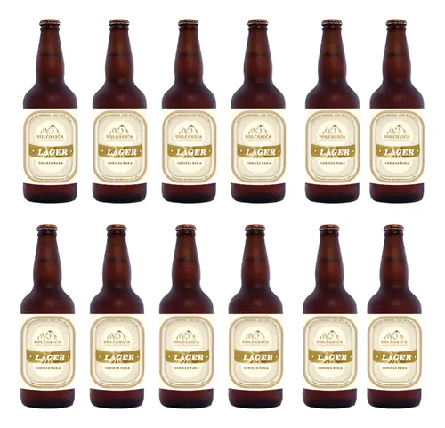 Cerveza Volcanica Lager 500 Ml X12