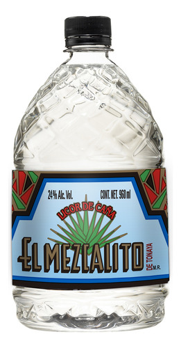 Paquete De 3 Licor De Caña El Mezcalito Blanco 960 Ml