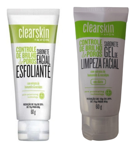 Imagem 1 de 1 de Kit Esfoliante + Gel De Limpeza Clearskin 60g - Avon