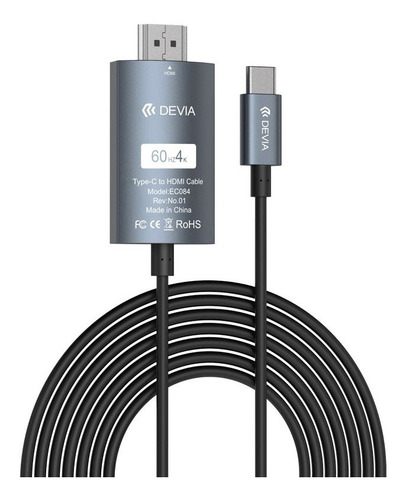 Cable Adaptador Usb Tipo-c A Hdmi 2m - Cover Company