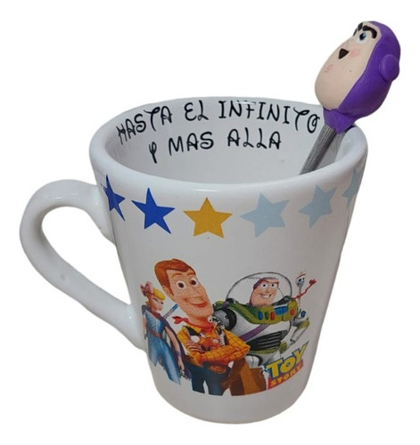 Set De Taza Y Cuchara Personalizada De Toy Story