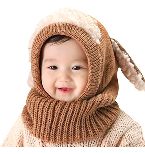 Gorro Bufanda Bebe Niño Niña Orejas Conejito Frio Unisex 