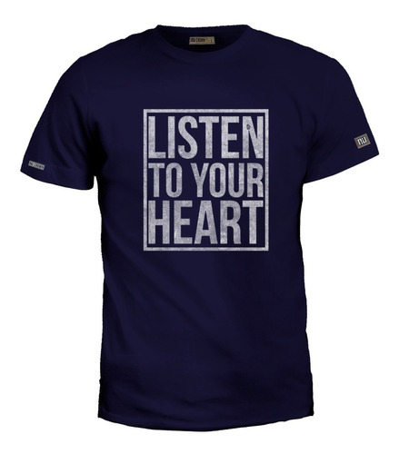 Camiseta Estampada Listen To Your Heart Hombre  Inp Eco  