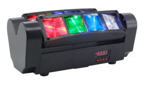 Cabeza Movil Led Spider Beam Rgbw Dmx 8x3w Luz Discoteca