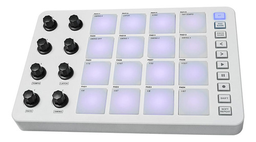 Controlador Midi Pad Beat Maker Machine Usb Con 16