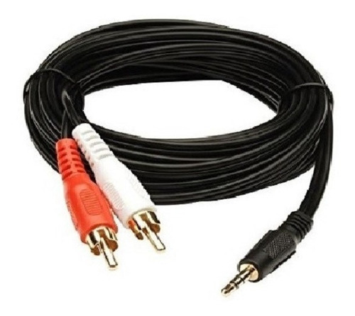 Cable Audio 2 Rca 1 Miniplug 3.5 Stereo 1,5m Pc Notebook