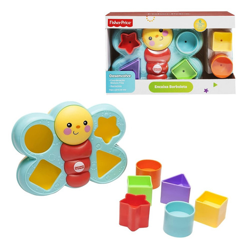 Bloques Encastre 6 Piezas Fisher Price Armar Bebe Didactico