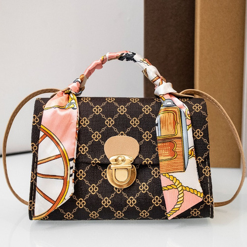 Bolso Bandolera Cuadrado Pequeño Estampado Elegante