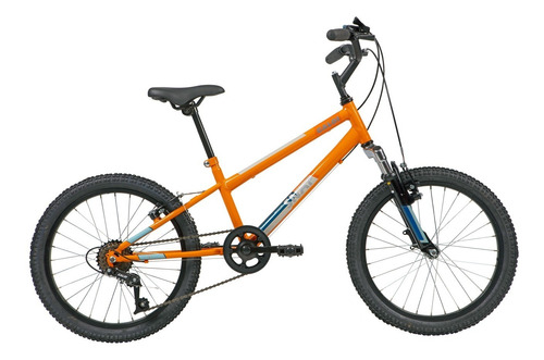 Bicicleta Caloi Snap Aro 20 Susp. Dianteira 7 Marchas - Laranja/preto