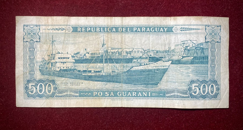 Billete 500 Guaraníes Paraguay 1995 Pick 212 A.2 (Usado)