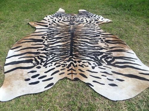 Tiger Jirafa Vaca Leopardo Cuero De Vaca Animal Printed Rug Mat Alfombra Alfombra 21x35/"