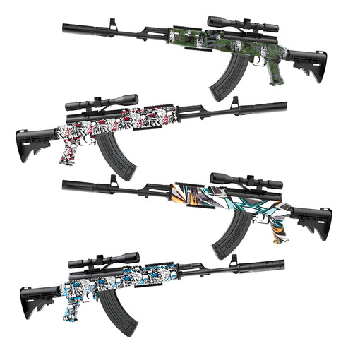 Rifle Lanzador Hidrogel Automático M416 Mira Telescópica