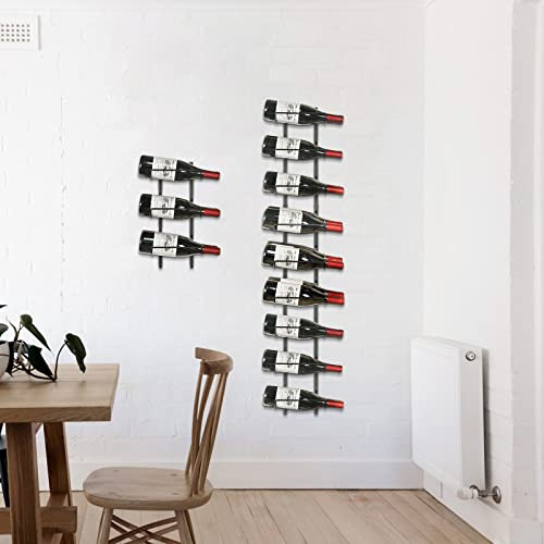Estante De Vino De Pared 24 Botellas, Soporte De Botell...