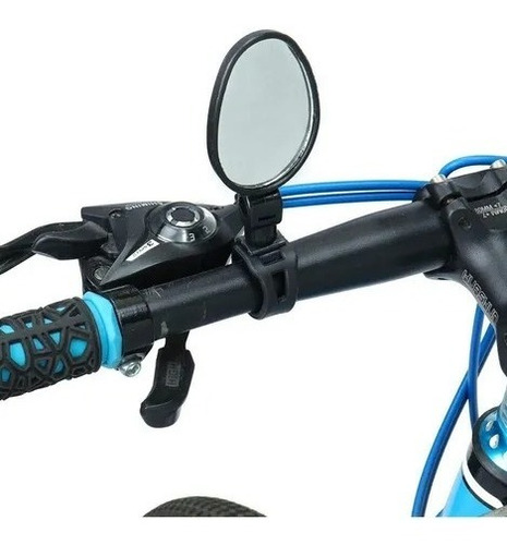 Imagen 4 de 8 de Espejo Retrovisor Para Bicicleta Manubrio Seguridad Ciclismo