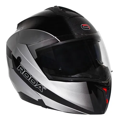 Casco Abatible Roda Revenge Plata Rocket Gafas Moteros