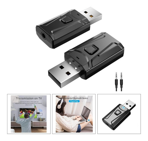 Imagen 1 de 8 de Bluetooth Transmisor Receptor Audio Tv Pc Laptop Sin Cables