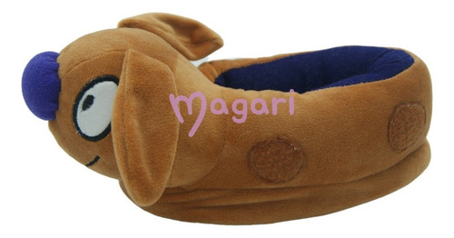 Pantuflas Catdog Gato Perro Marrón Cómodas Pantufla