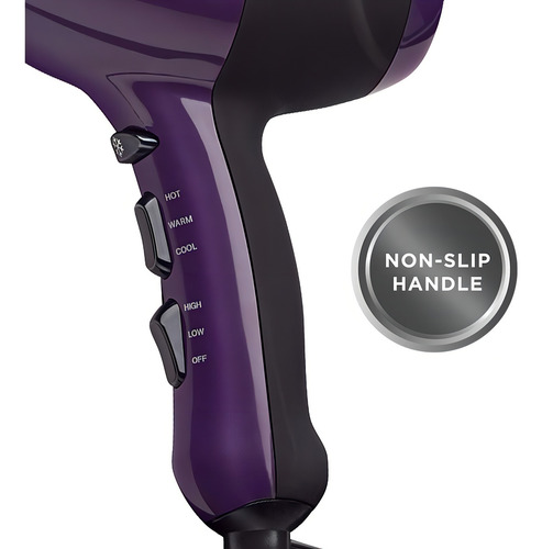 Revlon Rvdr5029 Smoothstay Secadora Cerámica Iónica, 1875 Wa Color Morado