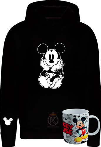 Poleron + Tazon Mickey Mouse - Mascota - Simpatico - Tren - Dibujos Animados  - Estampaking