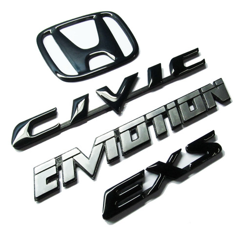 Emblemas Honda Civic Emotion Maleta Exs Pega 3m