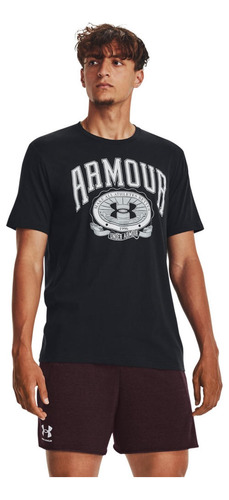 Camiseta Negro Hombre Collegiate Crest Ss 1379537-001-n11