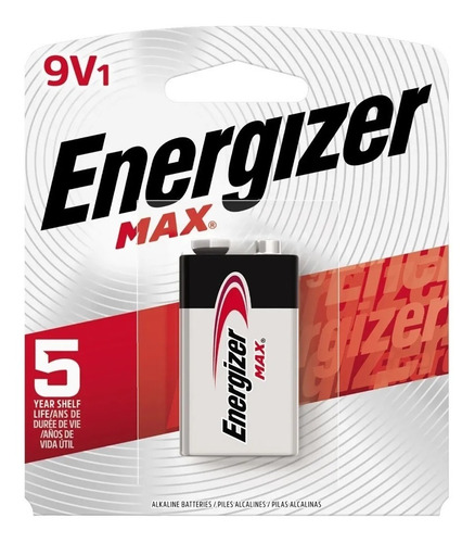 Imagen 3 de 7 de Pack X4 Pilas Alcalina Energizer Max 9v 522 Bateria
