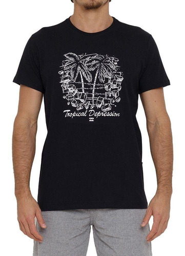 Camiseta Billabong Tropical Depression Masculina Preto