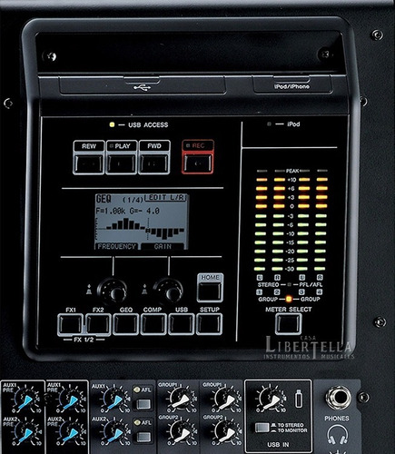 Consola Yamaha Mgp24x Mixer 24 Canales 16 Efectos Phantom