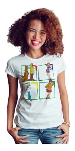 Blusa Blanca Para Dama De Moda S-xl Scooby Doo A161