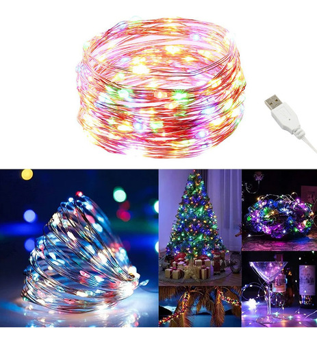 Z Luces Hada Luces Multicolor Navidad 5m Guirnalda Luces