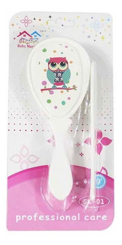 Pack 2 Cepillo Y Peineta Para Bebe Niño Cuidado Del Cabello