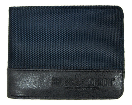 Billetera Bross Brs-6019 Hombre Cuero Pu+textil
