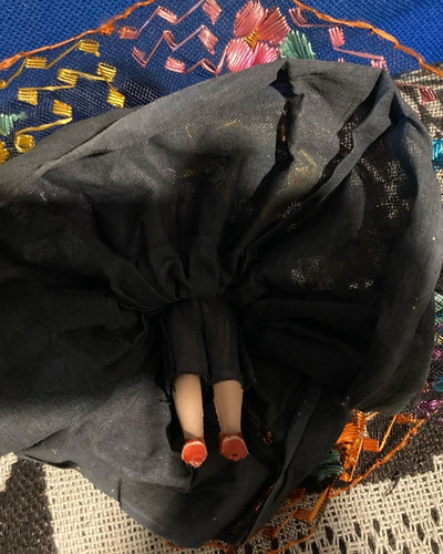 Muñeca Antigua Con Vestido Regional Chiapaneco
