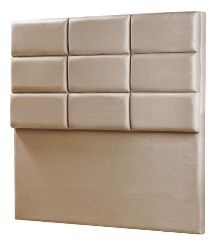 Espaldar Cabecero Cuadros Full Queen -160cm Color Beige