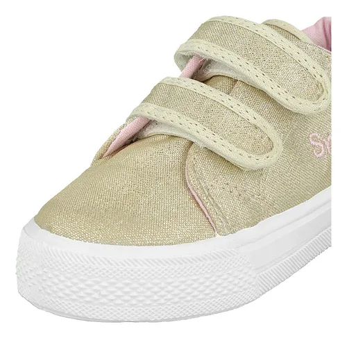 Zapatilla Abrojo Lurex Dorado Small Shoes Envío Gratis