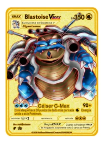 Carta Pokémon Blastoise foil Coleção Pokémon Go Rara