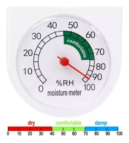 OcioDual Termómetro Higrómetro Analógico Blanco