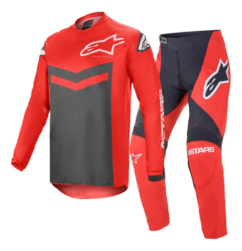 Equipo Alpinestars Motocross Fluid Speed Rojo