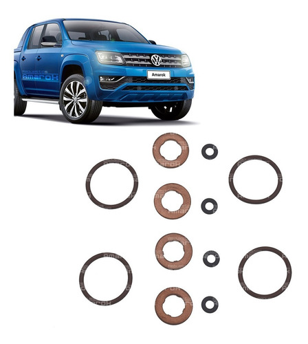 Kit Retenes Y Golillas Inyectores Vw Amarok 2.0 2010-2020