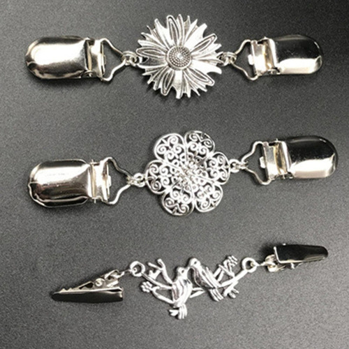 6 Broches Para Chal De Suéter De Moda Para Mujeres Que Usan