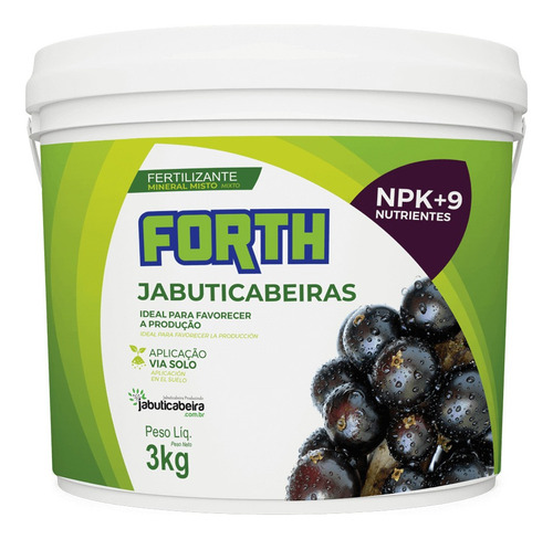Fertilizante Adubo Para Jabuticabeira (3kg) Forth