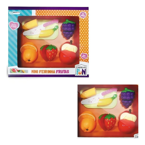 Creative Fun Mini Feirinha Divertida 6 Frutas - Multikids