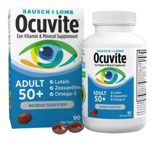 Ocuvite Adulto, 150 Caps. Salud Ocular, Luteina, Zeaxantina,