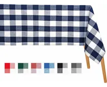 Comprar Mantel De Algodón Azul, Mantel Rectangular - Mantel Azul Mar