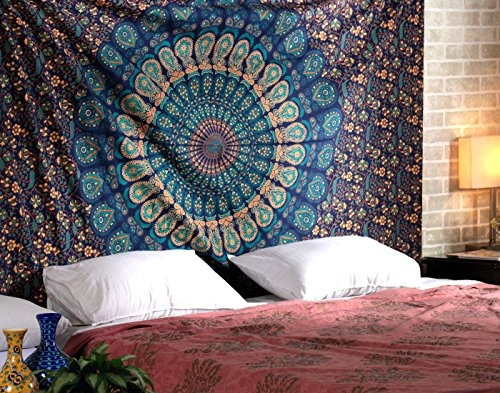 Tapiz Tapiz De Pared Tapices Mandala Colcha De Algodón Indio