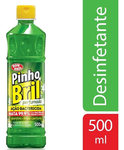 Imagem 1 de 1 de Desinfetante Pinho Bril Flores De Limao 500ml
